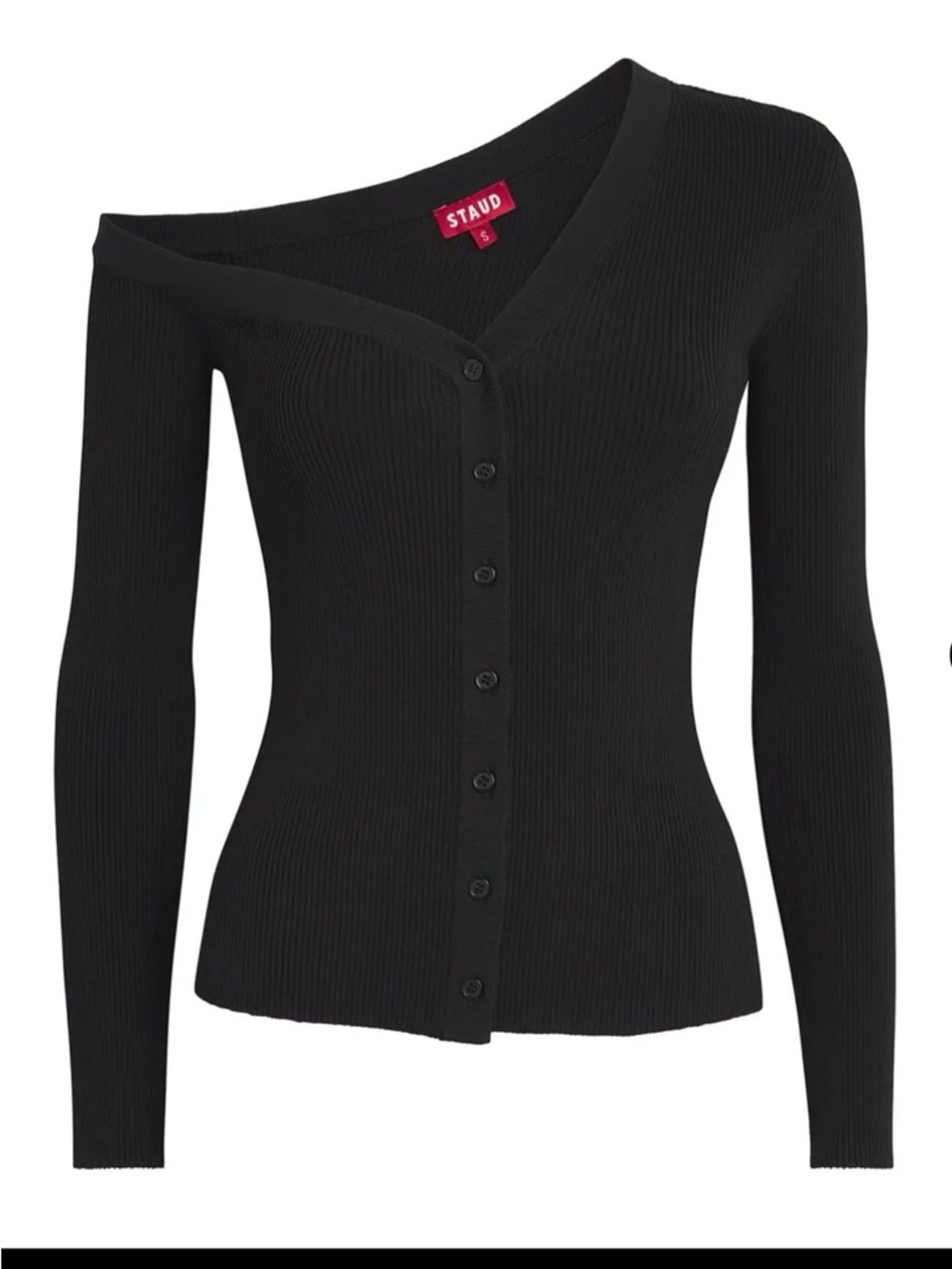 STAUD off the shoulder craftsman cardigan